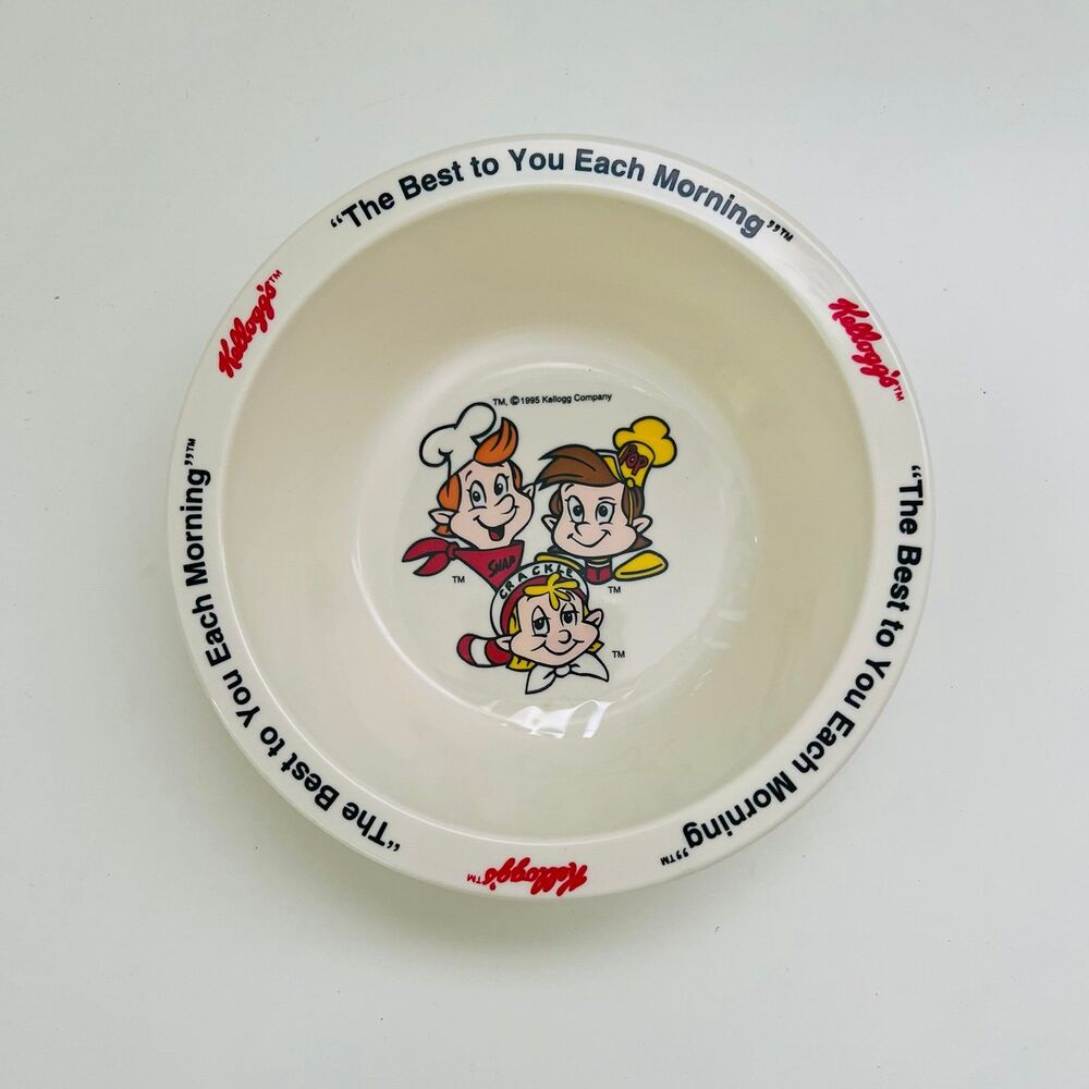 KELLOGG'S 1995 Plastic Cereal Bowls, Set of 4 - Picture 6 of 8